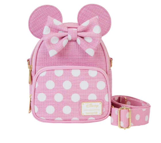 DISNEY - Minnie Straw - Mini Sac Convertible Loungefly