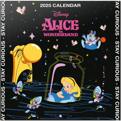 ALICE AUX PAYS DES MERVEILLES - Calendrier Mural 2025