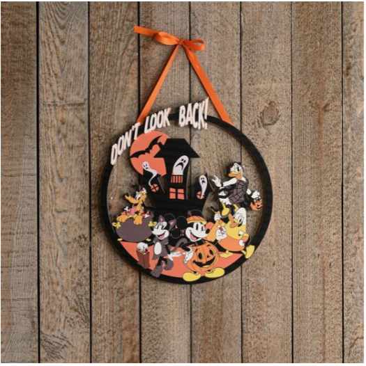 MICKEY & Friends - Halloween - Plaque Décorative
