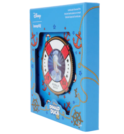 DISNEY - Donal Duck "90ème Anniversaire" - Pins 8cm Loungefly