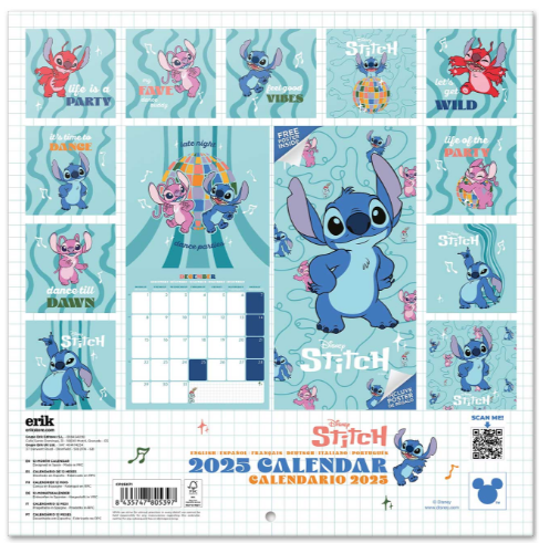 STITCH - Calendrier Mural 2025