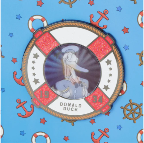 DISNEY - Donal Duck "90ème Anniversaire" - Pins 8cm Loungefly