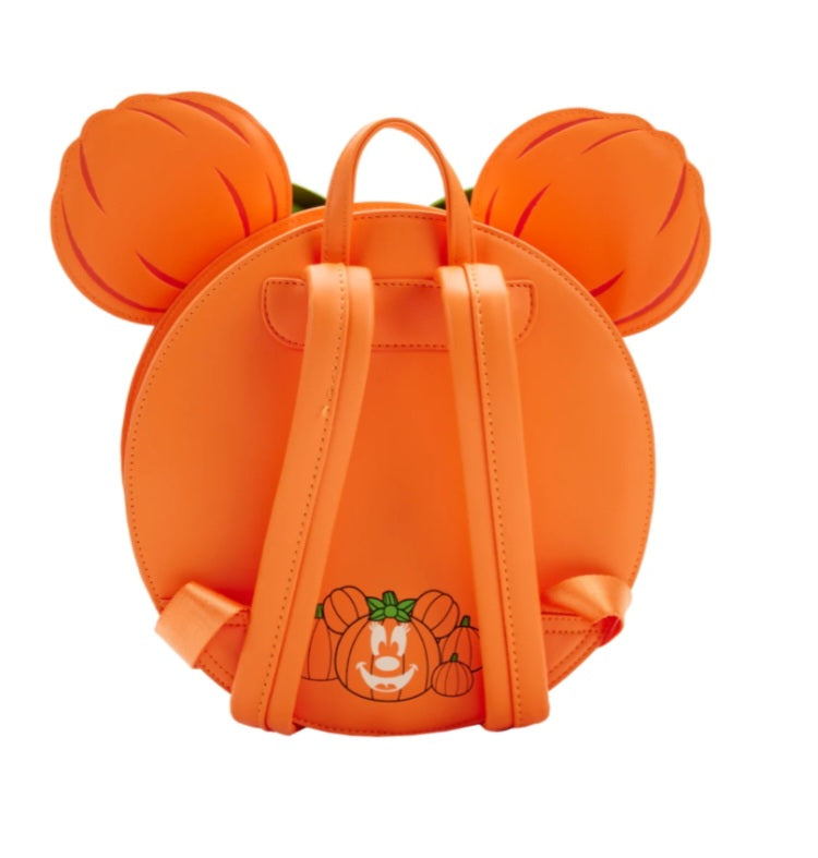 DISNEY - Citrouille Minnie Visage Rayonnant - Mini Sac à dos LoungeFly