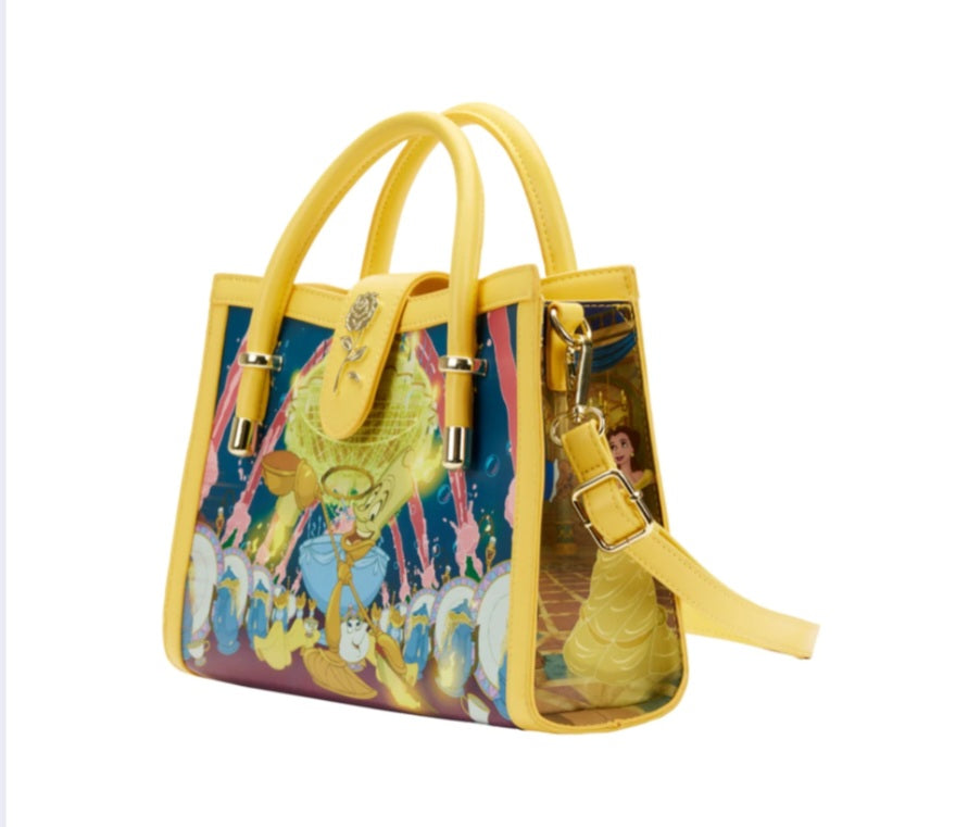 DISNEY-Belle et la Bête "Scène Princesse"- Sac bandoulière LoungeFly