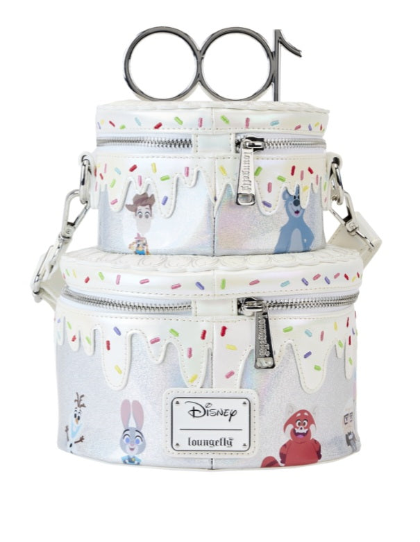 DISNEY 100 - Celebration Cake - Sac Bandoulière LoungeFly