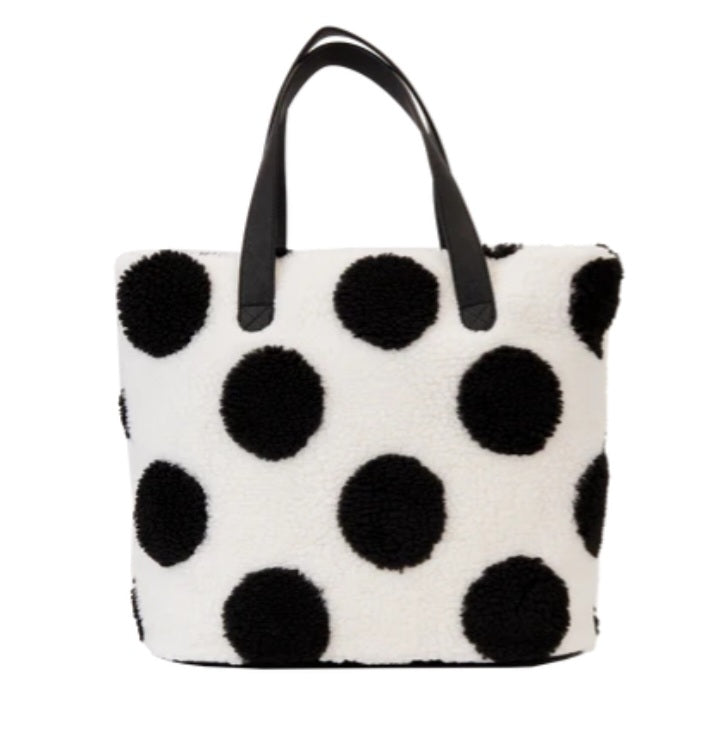 DISNEY - Minnie Rock The Dots Sherpa - Tote Bag Loungefly