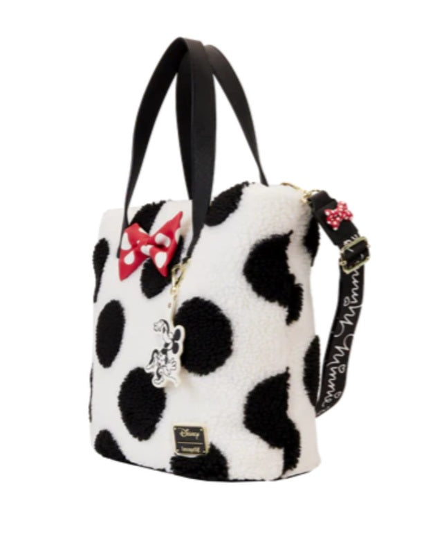 DISNEY - Minnie Rock The Dots Sherpa - Tote Bag Loungefly