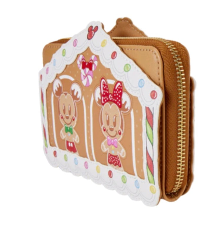 MICKEY ET AMIS - Mainson Pain d'épices - Portefeuille LoungeFly