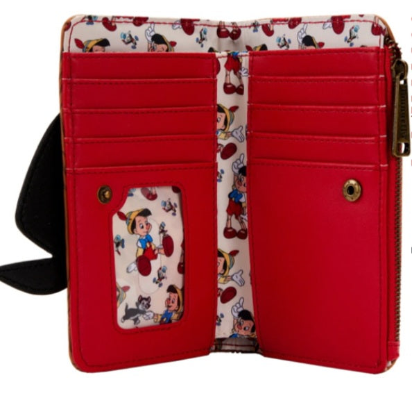 Disney Loungefly Portefeuille Pinocchio Peeking