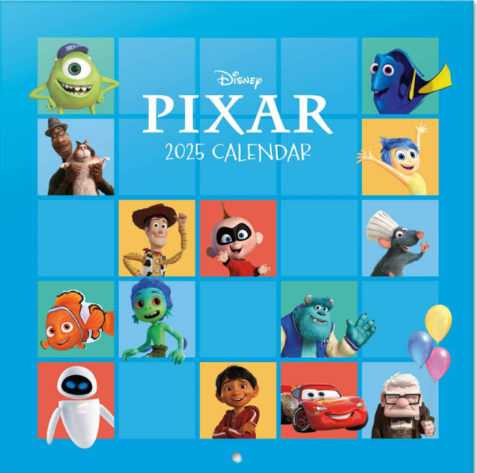 PIXAR - Films - Calendrier Mural 2025