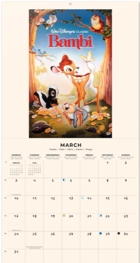 DISNEY - Classics - Calendrier Mural 2025