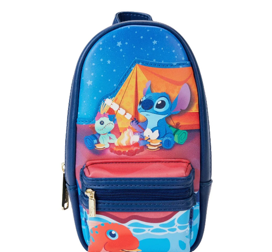 LILO & STITCH - Camping Cuties - Mini Sac à Dos Plumier LoungeFly