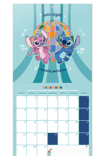STITCH - Calendrier Mural 2025