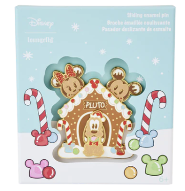 MICKEY ET AMIS - Pluto Maison pain d'épice - Pins 8cm Loungefly