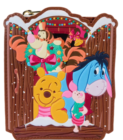 WINNIE L'OURSON - Holiday Scene - Portefeuille LoungeFly