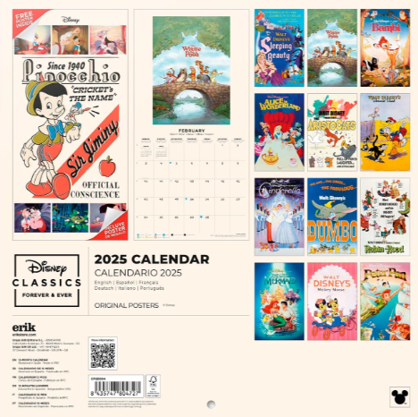 DISNEY - Classics - Calendrier Mural 2025