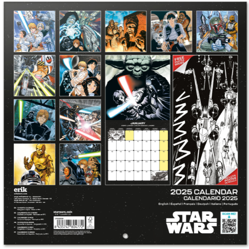 STAR WARS - Calendrier Mural 2025
