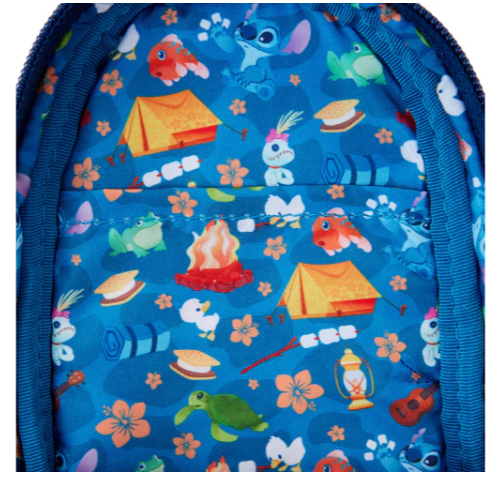 LILO & STITCH - Camping Cuties - Mini Sac à Dos Plumier LoungeFly