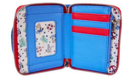 DISNEY - Donald Duck "90ème Anniversaire" - Portefeuille LoungeFly
