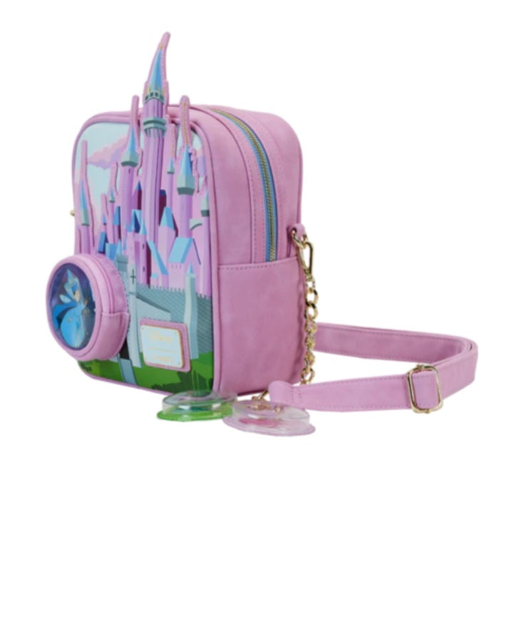 LA BELLE AU BOIS DORMANT - Vitrail Chateau - Sac bandoulière Loungefly