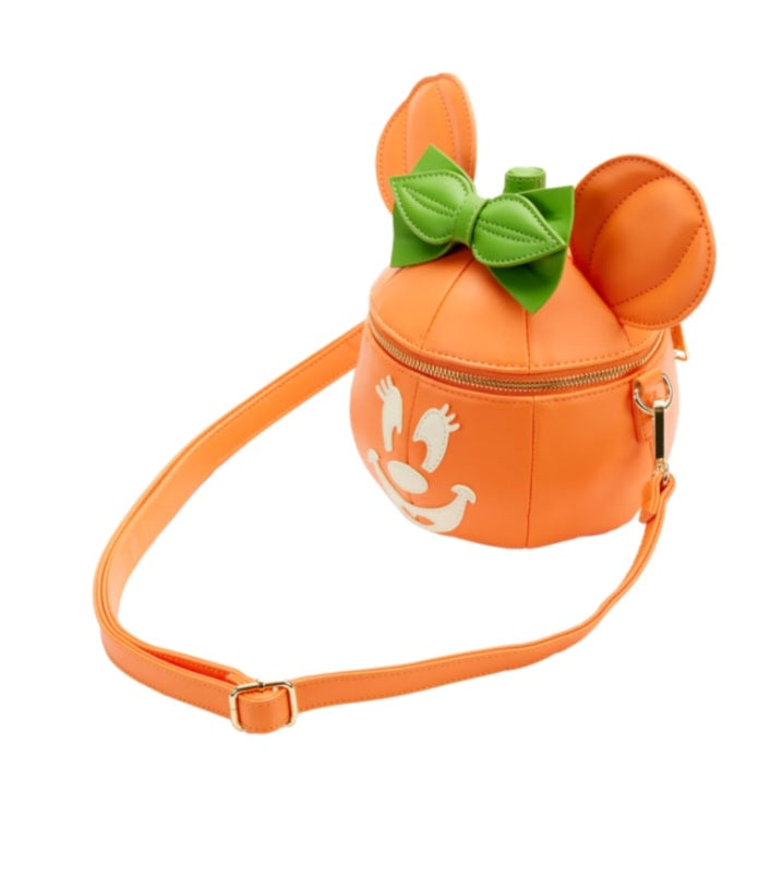 DISNEY - Citrouille Minnie Visage Rayonnant- Sac Bandoulière LoungeFly