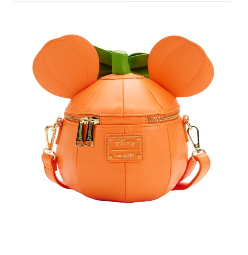 DISNEY - Citrouille Minnie Visage Rayonnant- Sac Bandoulière LoungeFly