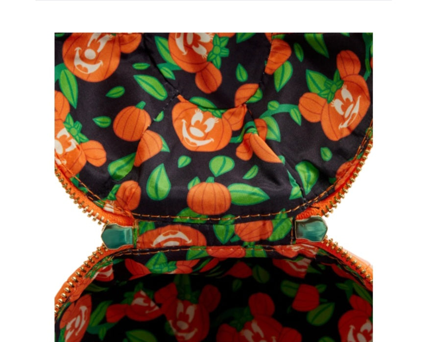DISNEY - Citrouille Minnie Visage Rayonnant- Sac Bandoulière LoungeFly