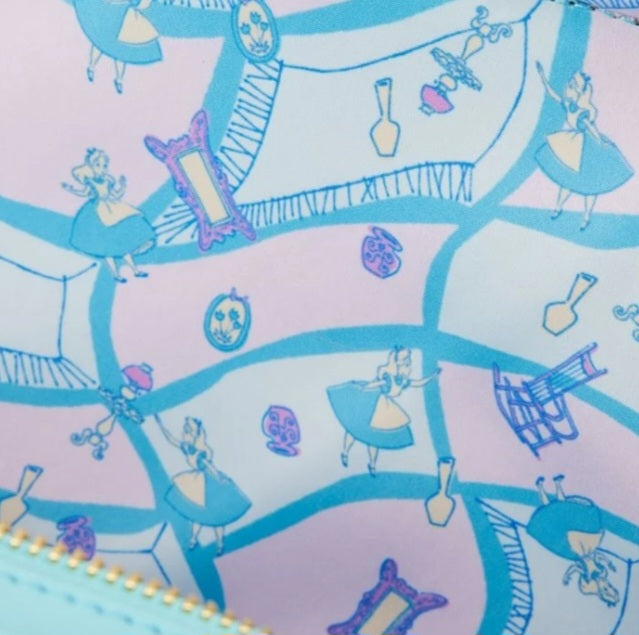 Alice in Wonderland  classic movie lunch box crossbody bag Loungefly