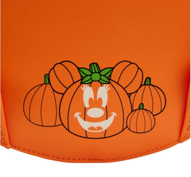 DISNEY - Citrouille Minnie Visage Rayonnant - Mini Sac à dos LoungeFly