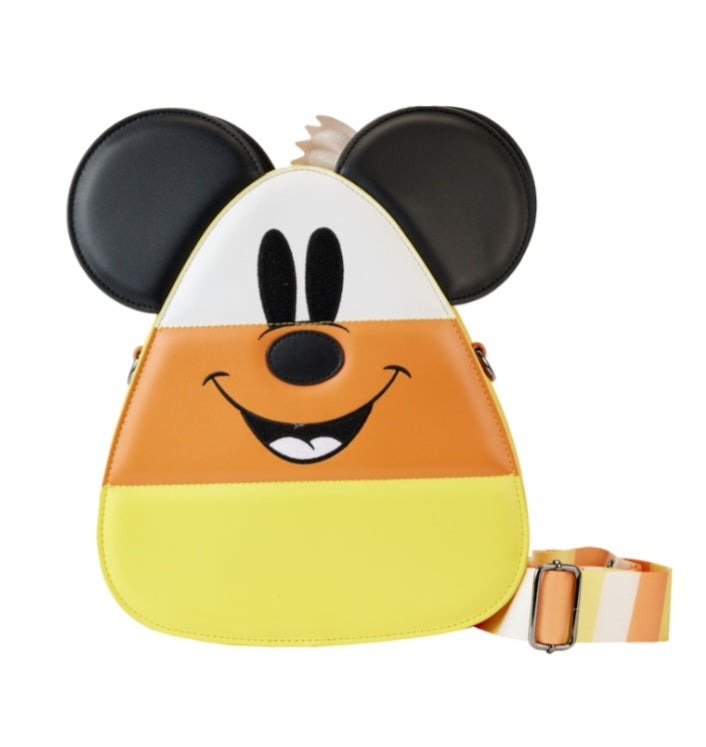 DISNEY - Mickey et Minnie Candy Corn - Sac Bandoulière LoungeFly