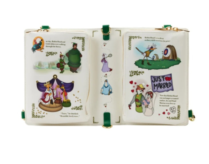 DISNEY - Robin des bois - Sac bandoulière Loungefly convertible livre