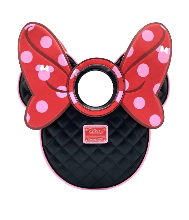 DISNEY - Minnie Mouse Pink Bow - Sac bandoulière LoungeFly '33x29x4'