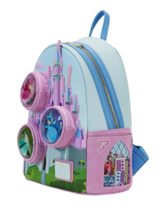 BELLE AU BOIS DORMANT - Vitrail Chateau - Mini sac à dos Loungefly