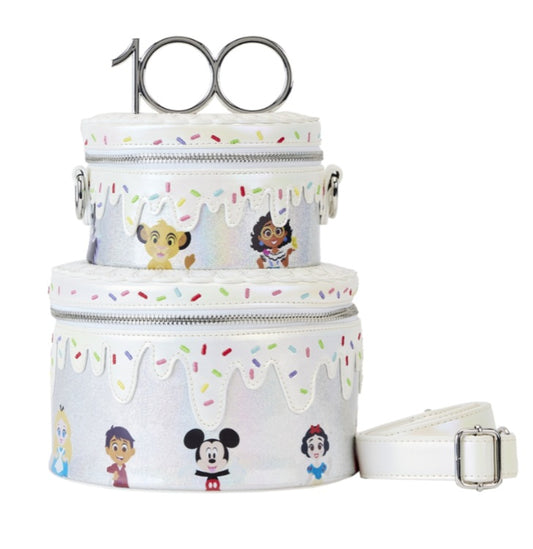 DISNEY 100 - Celebration Cake - Sac Bandoulière LoungeFly