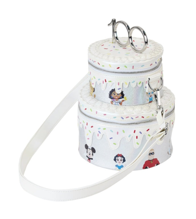 DISNEY 100 - Celebration Cake - Sac Bandoulière LoungeFly