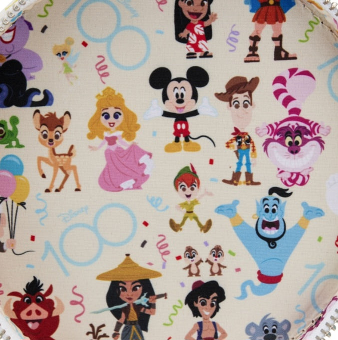 DISNEY 100 - Celebration Cake - Sac Bandoulière LoungeFly