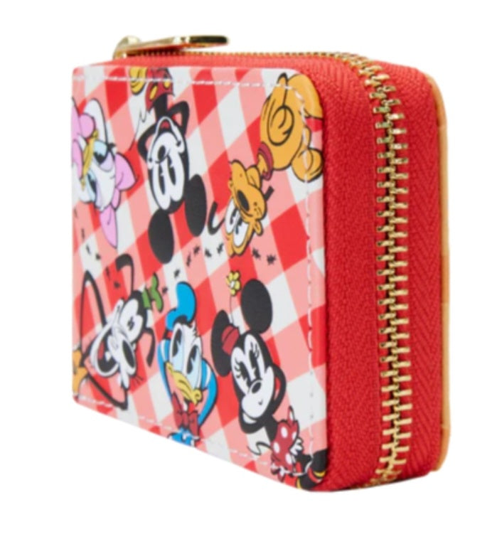 DISNEY - Mickey et Amis "Picnic" - Portefeuille LoungeFly