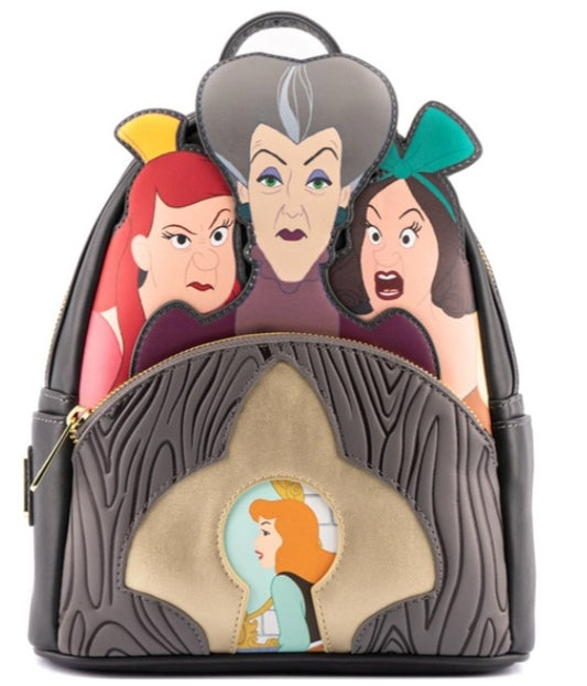 Disney Loungefly Mini Sac A Dos Villains Scene Evil Stepmother And Step Sisters