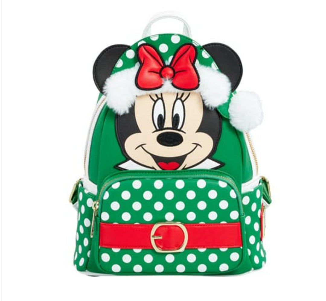 Disney by Loungefly sac à dos Mini Minnie Mouse Polka Dot Christmas heo Exclusive